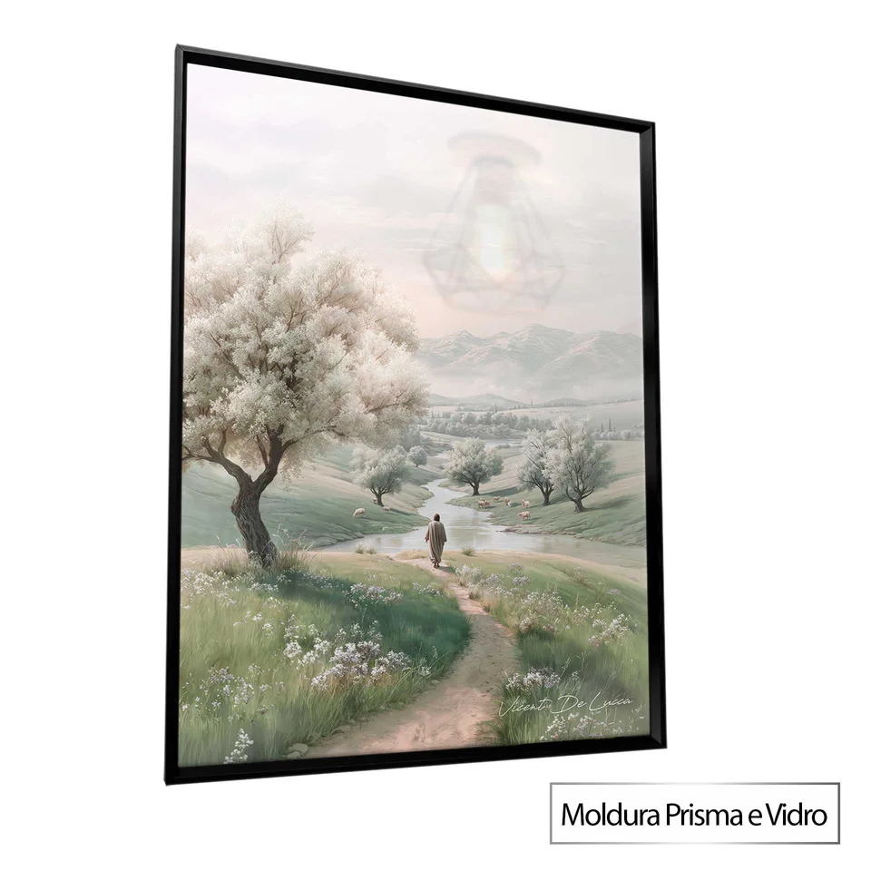 Quadro O Caminho do Pastor com moldura Prisma e vidro