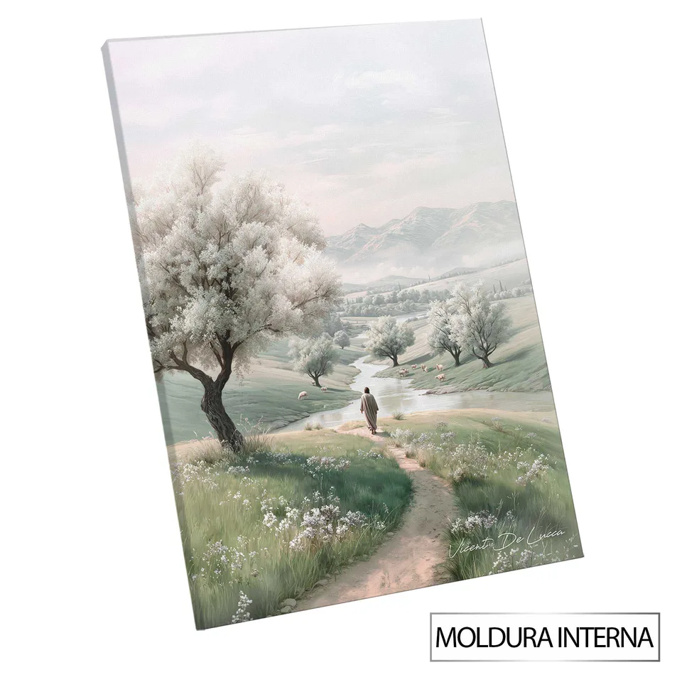 Quadro O Caminho do Pastor com moldura interna