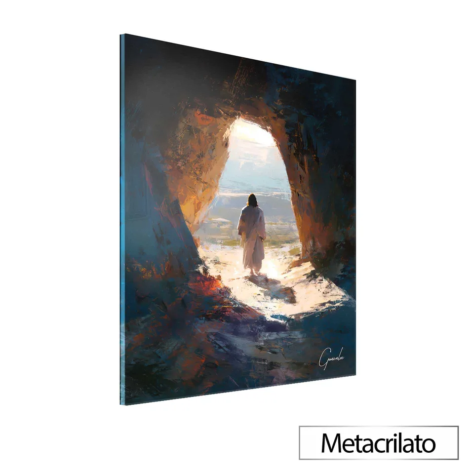 Quadro O Despertar da Fé com acabamento em metacrilato