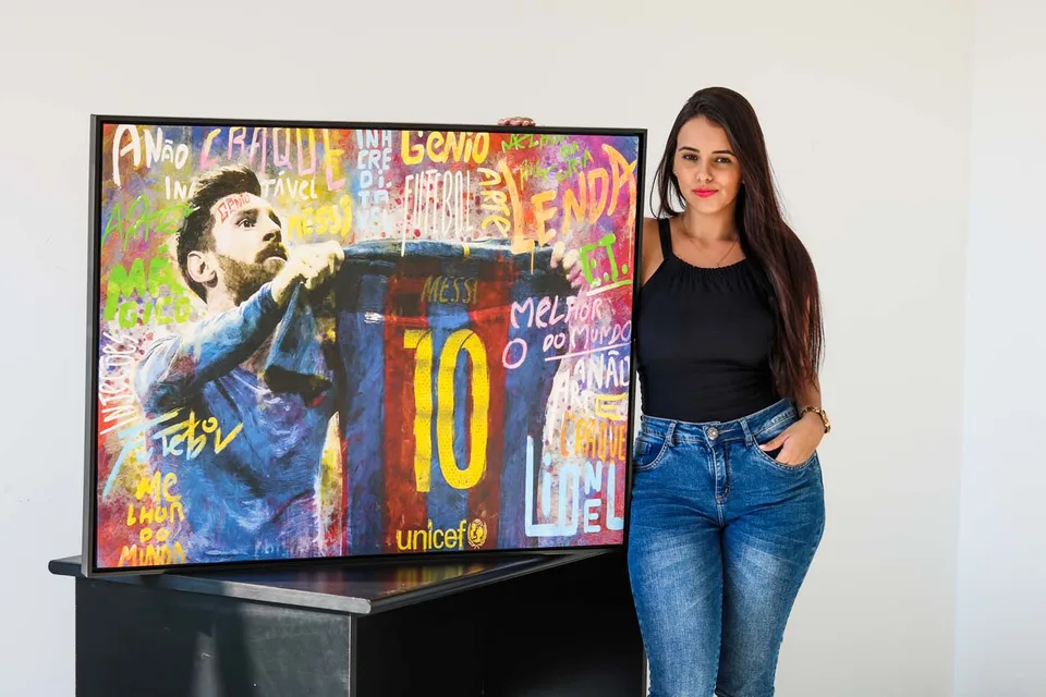 Quadro O ET da Catalunha Messi, de CRAIG — foto 2