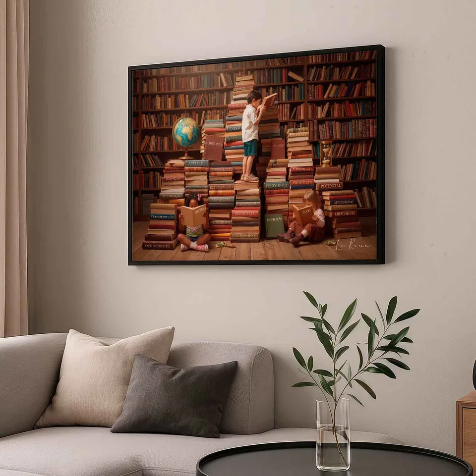 Quadro O Futuro do Mundo, de Le Roux — foto 3
