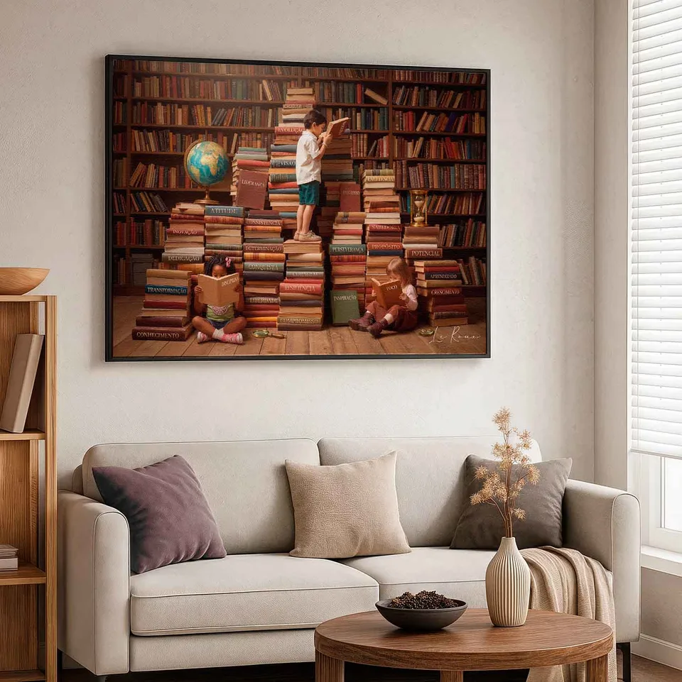 Quadro O Futuro do Mundo, de Le Roux — foto 5