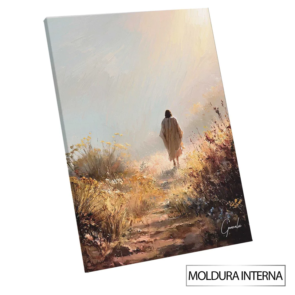 Quadro O Jardim de Cristo com moldura interna