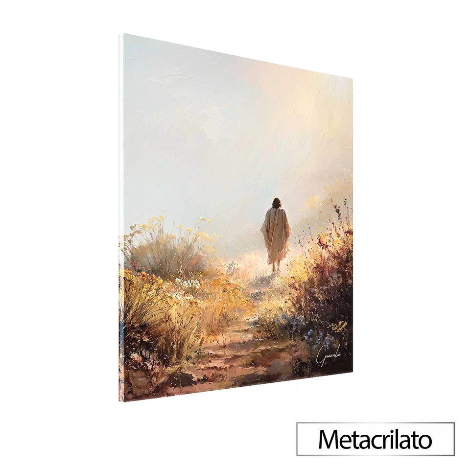 Quadro O Jardim de Cristo com acabamento em metacrilato
