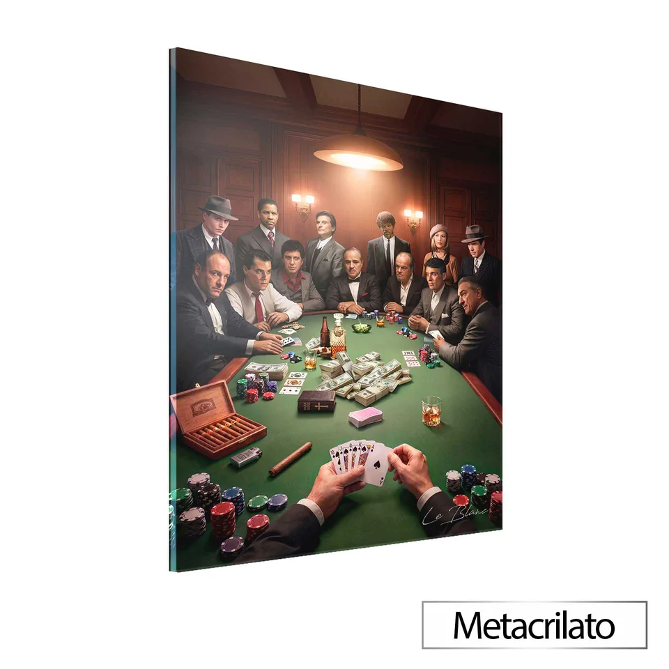 Quadro O Jogo dos Gangsters com acabamento em metacrilato