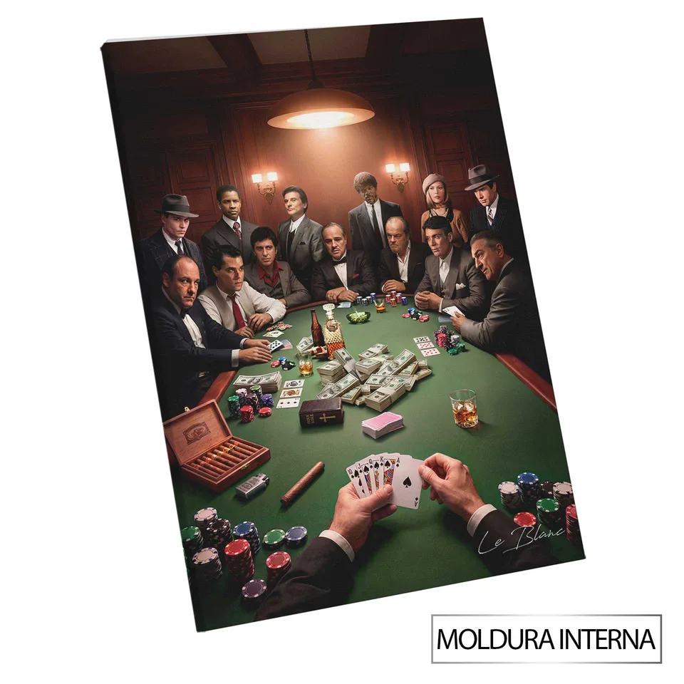 Quadro O Jogo dos Gangsters com moldura interna