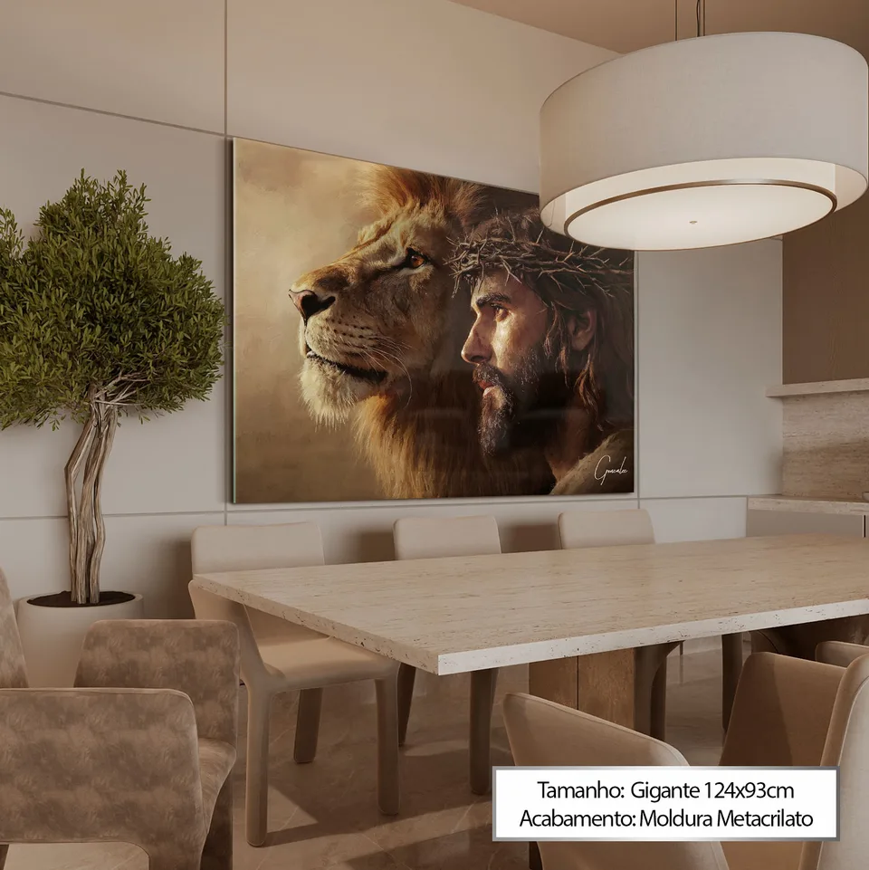Quadro O Leão de Judá em Cristo, de Gonzalez — foto 6