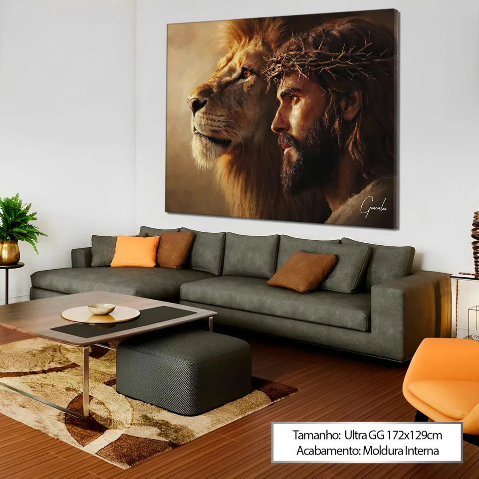 Quadro O Leão de Judá em Cristo, de Gonzalez — foto 8