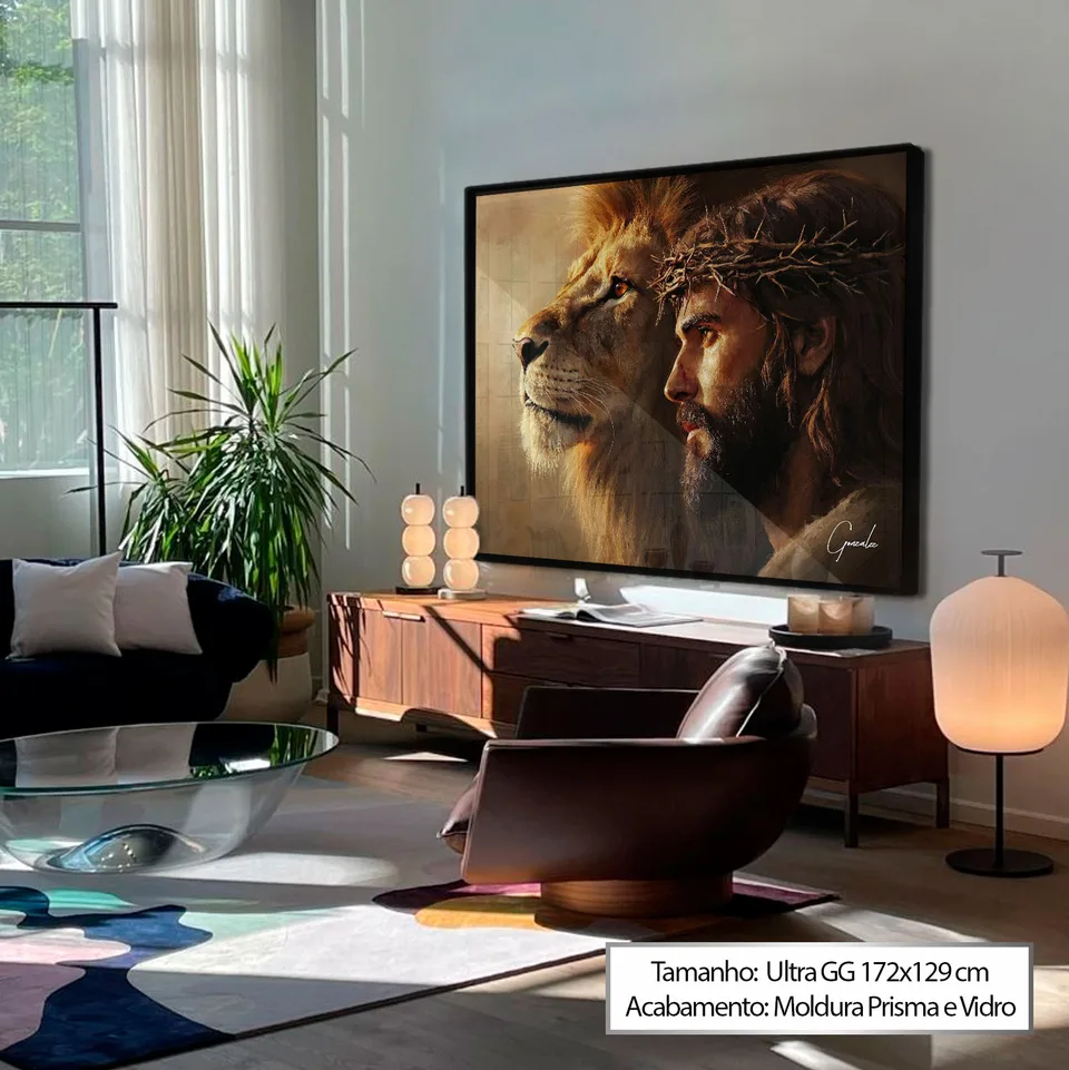Quadro O Leão de Judá em Cristo, de Gonzalez — foto 9