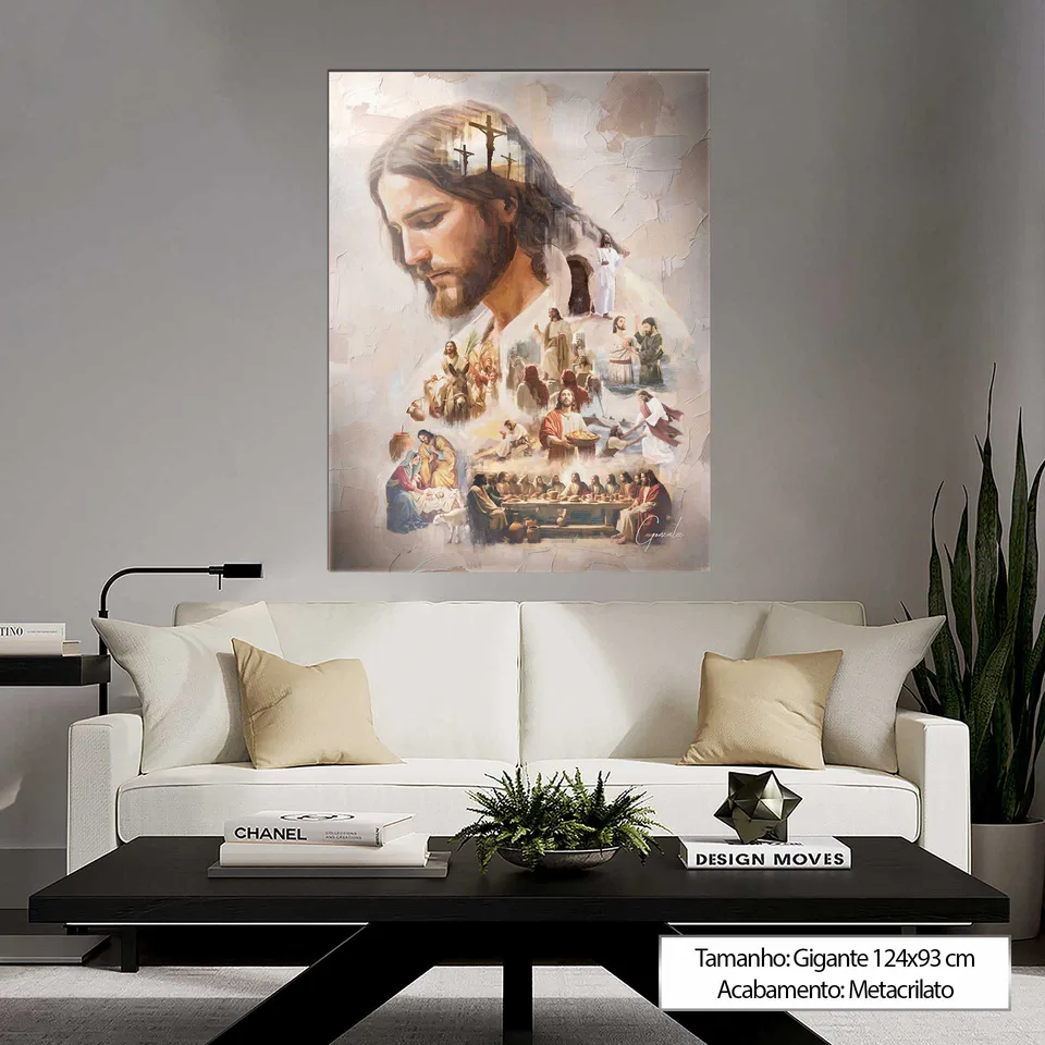 Quadro O Legado de Cristo - Coleção Cream Art — foto 3