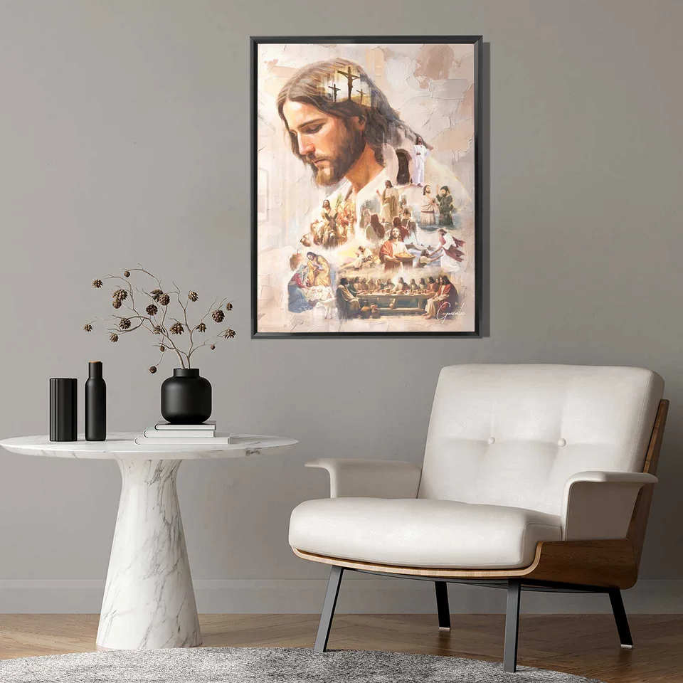 Quadro O Legado de Cristo - Coleção Cream Art — foto 4