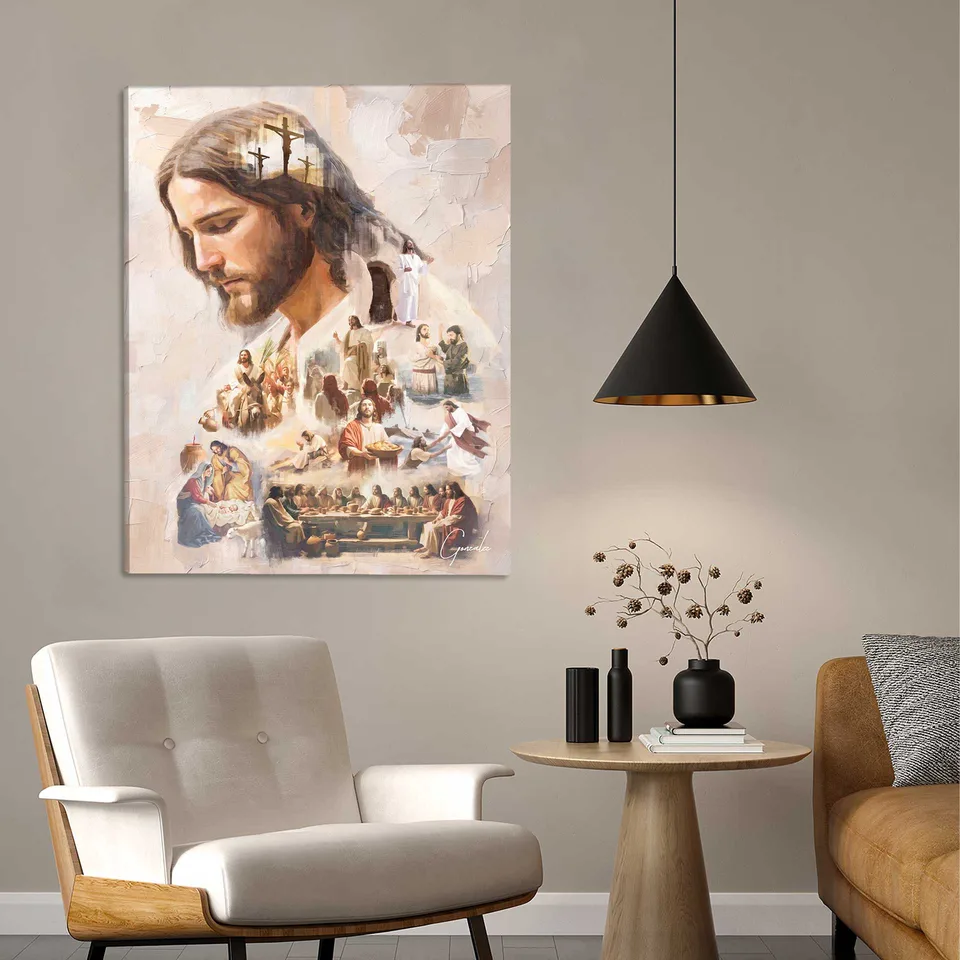 Quadro O Legado de Cristo - Coleção Cream Art — foto 5