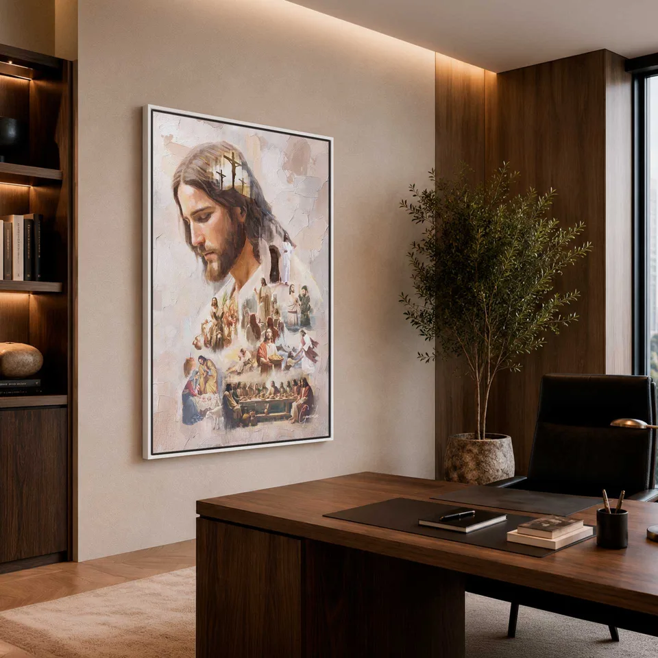 Quadro O Legado de Cristo - Coleção Cream Art — foto 6