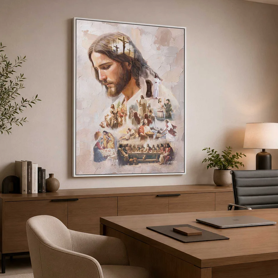 Quadro O Legado de Cristo - Coleção Cream Art — foto 8