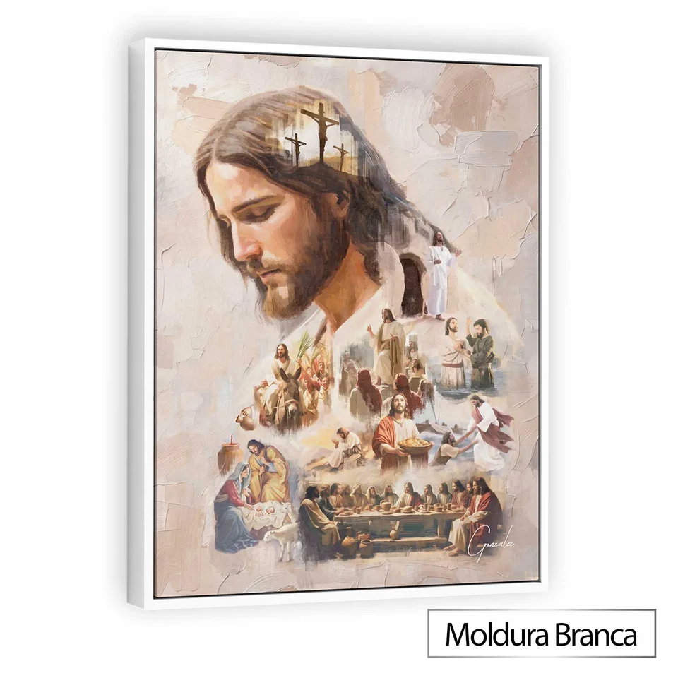 Quadro O Legado de Cristo - Coleção Cream Art — foto 9