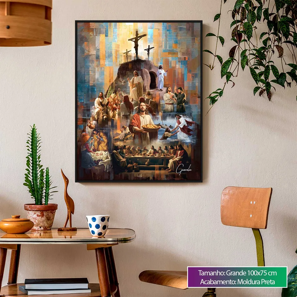 Quadro O Legado de Cristo - Monte Divino, de Gonzalez — foto 2