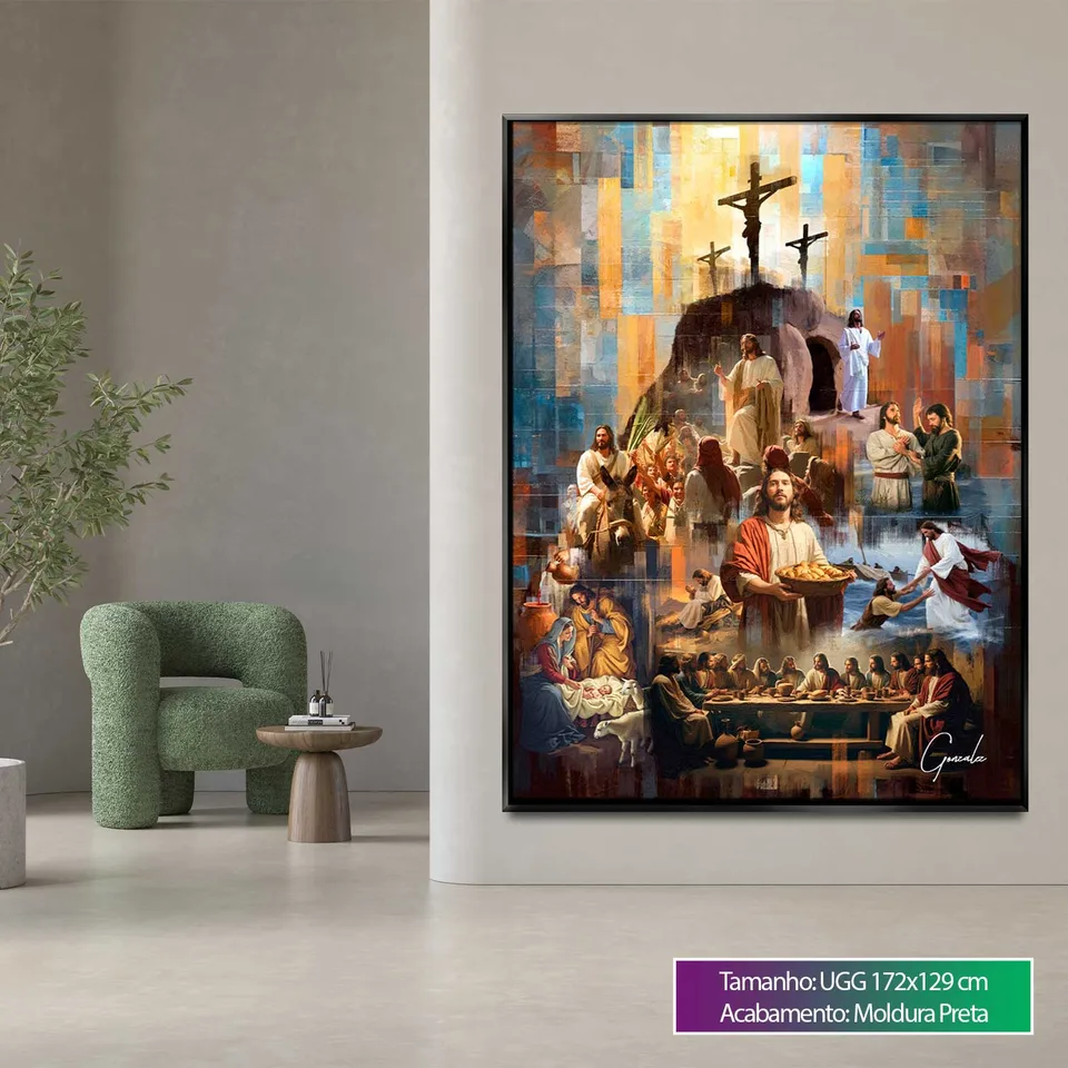 Quadro O Legado de Cristo - Monte Divino, de Gonzalez — foto 8