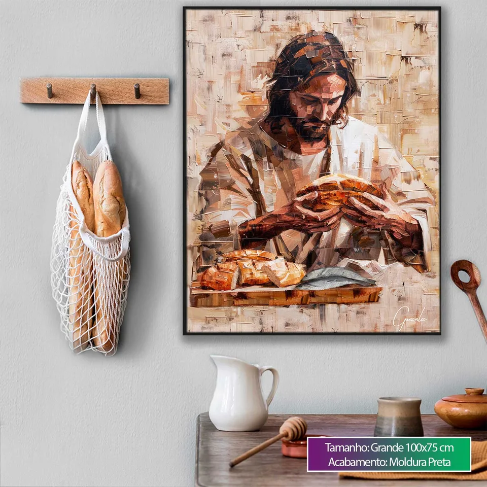 Quadro O Partilhar de Cristo, de Gonzalez — foto 8