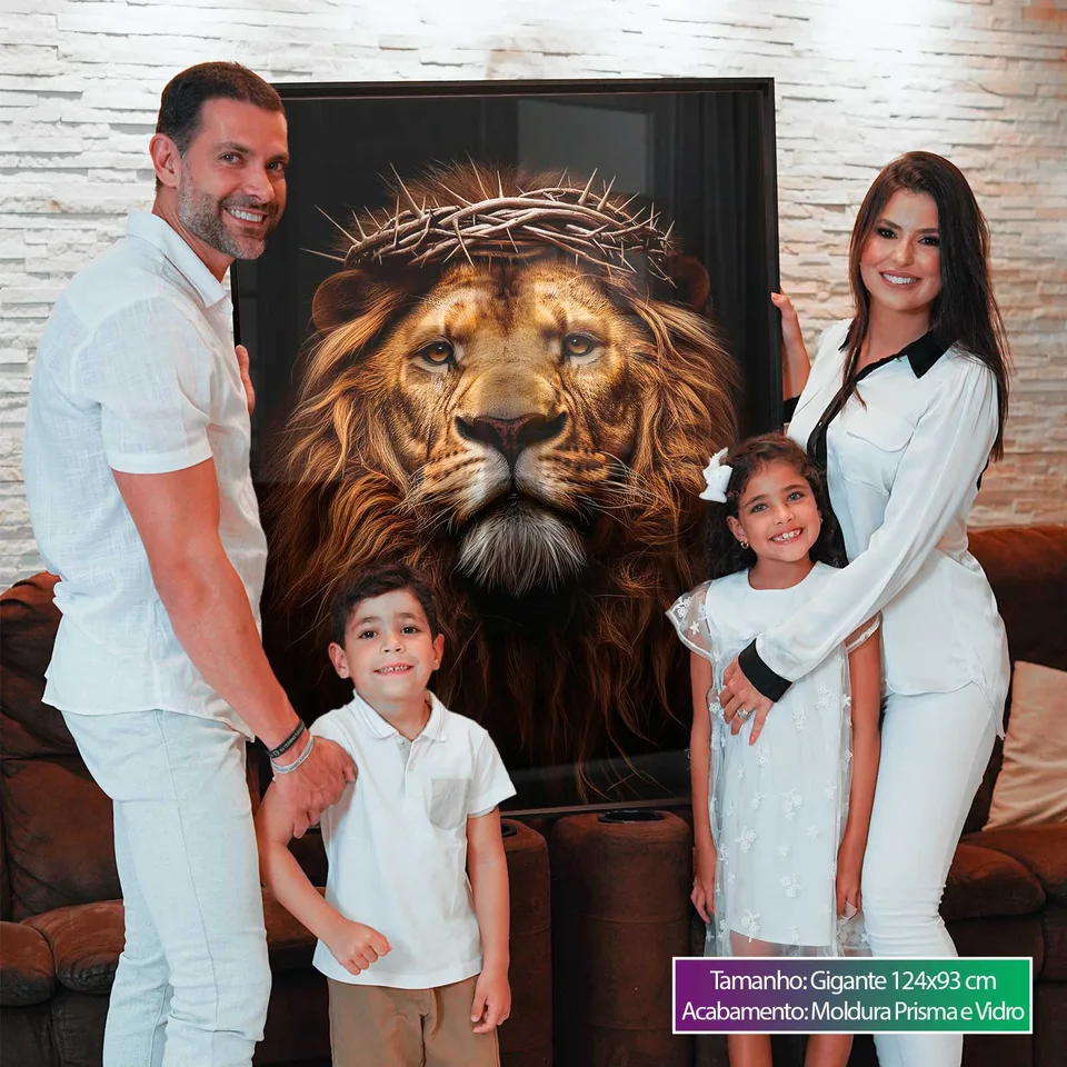 Quadro O Renascido Leão de Judá, de Benoit — foto 3