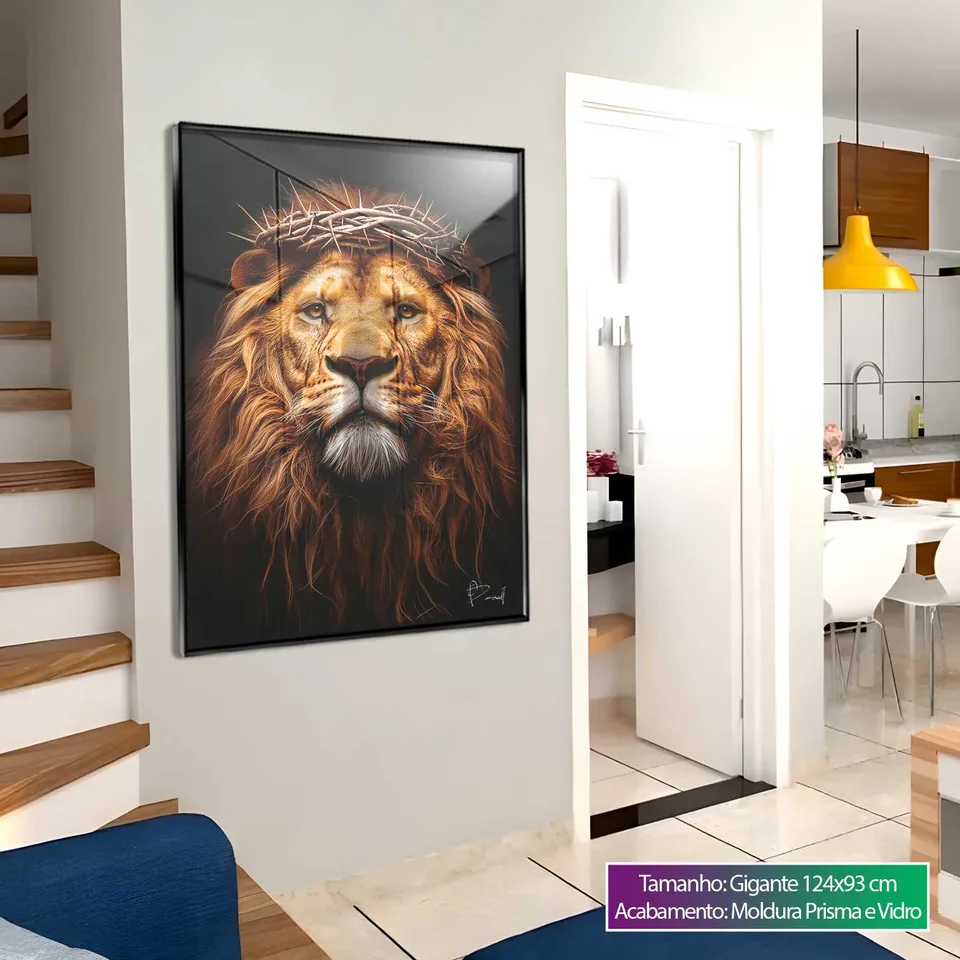 Quadro O Renascido Leão de Judá, de Benoit — foto 4