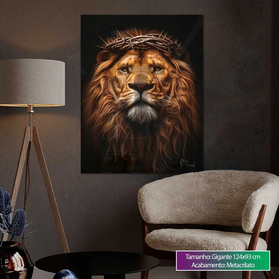 Quadro O Renascido Leão de Judá, de Benoit — foto 5