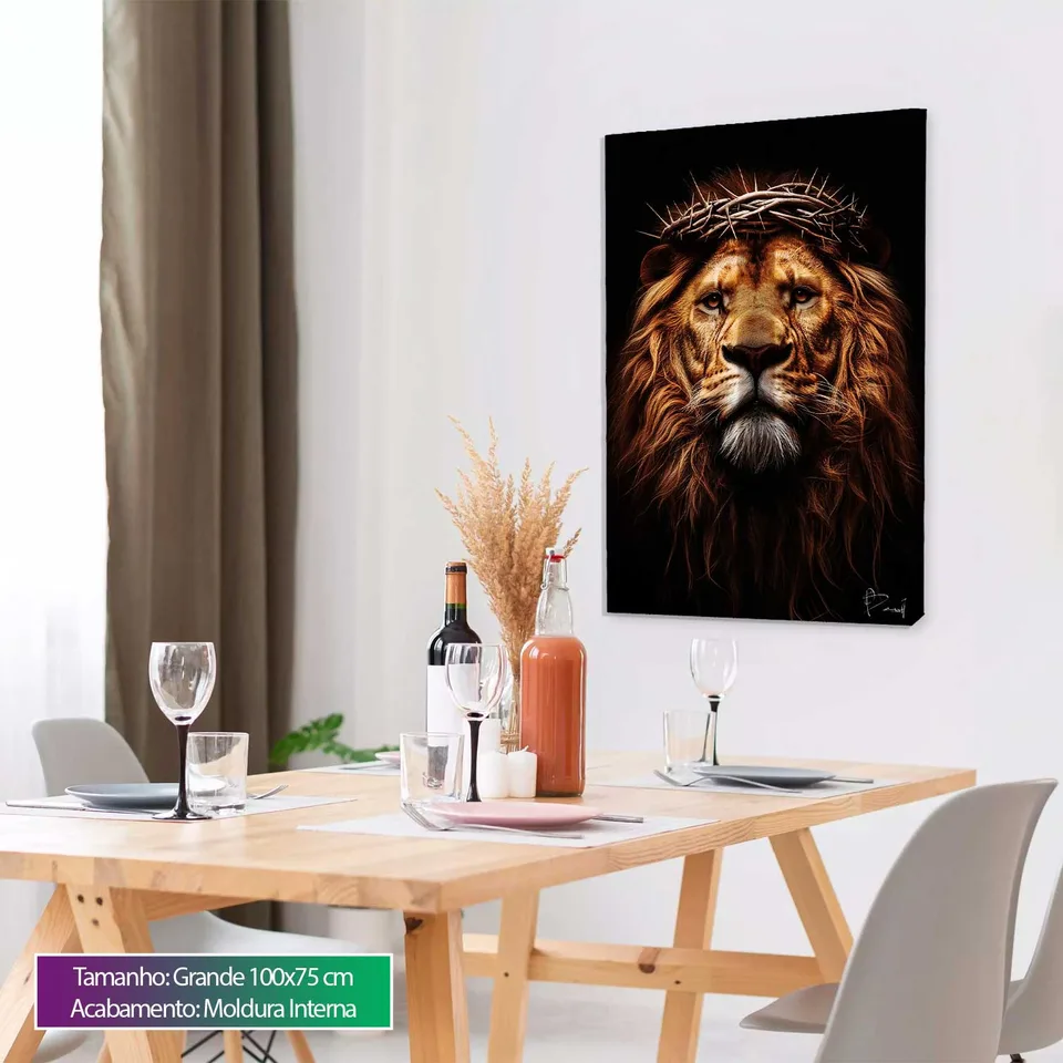 Quadro O Renascido Leão de Judá, de Benoit — foto 7