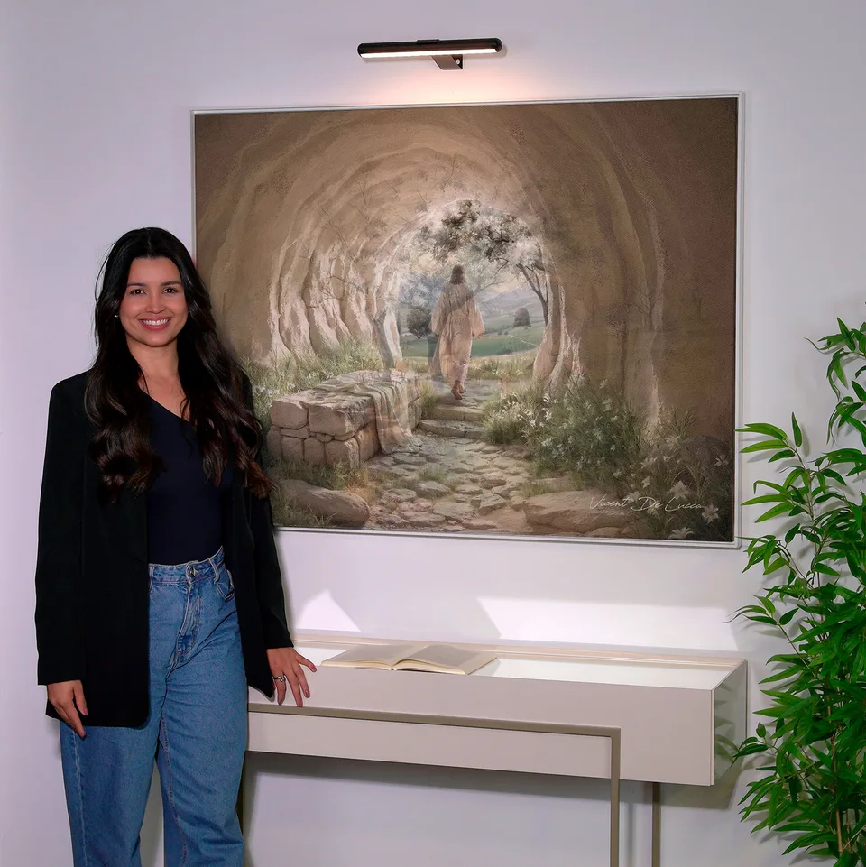Quadro O Salvador Ressuscitado - Coleção Minimalista, de Vicent de Lucca — foto 3