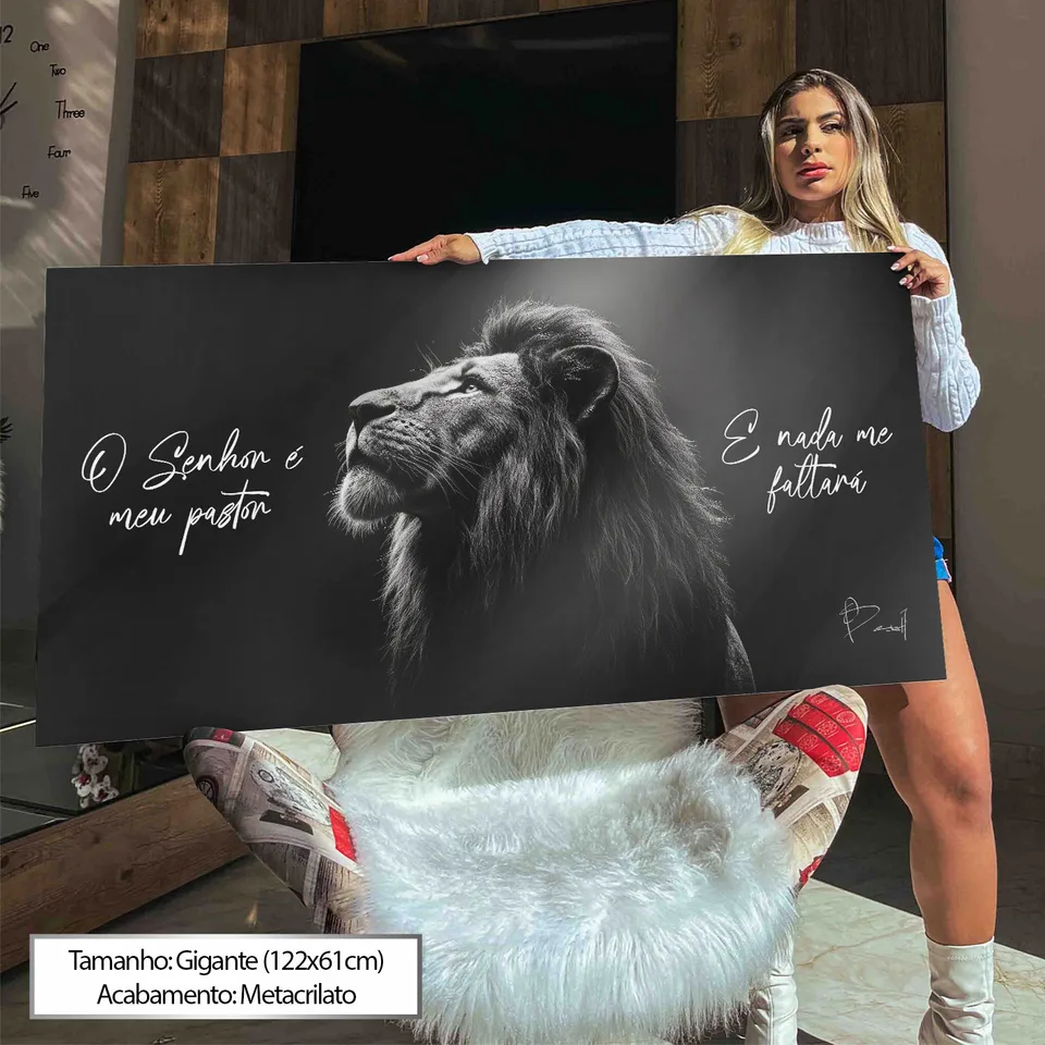 Quadro O Senhor é o Meu Pastor e Nada me Faltará, de Benoit — foto 7