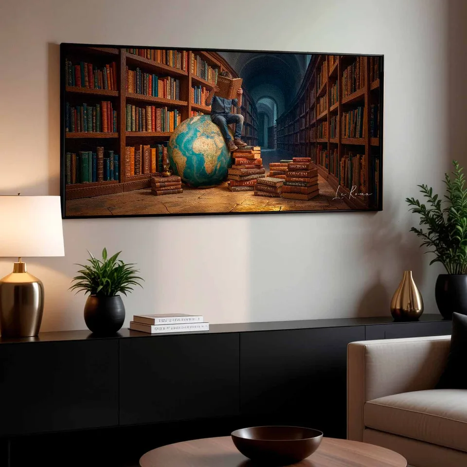 Quadro O Universo de Conhecimento, de Le Roux — foto 3