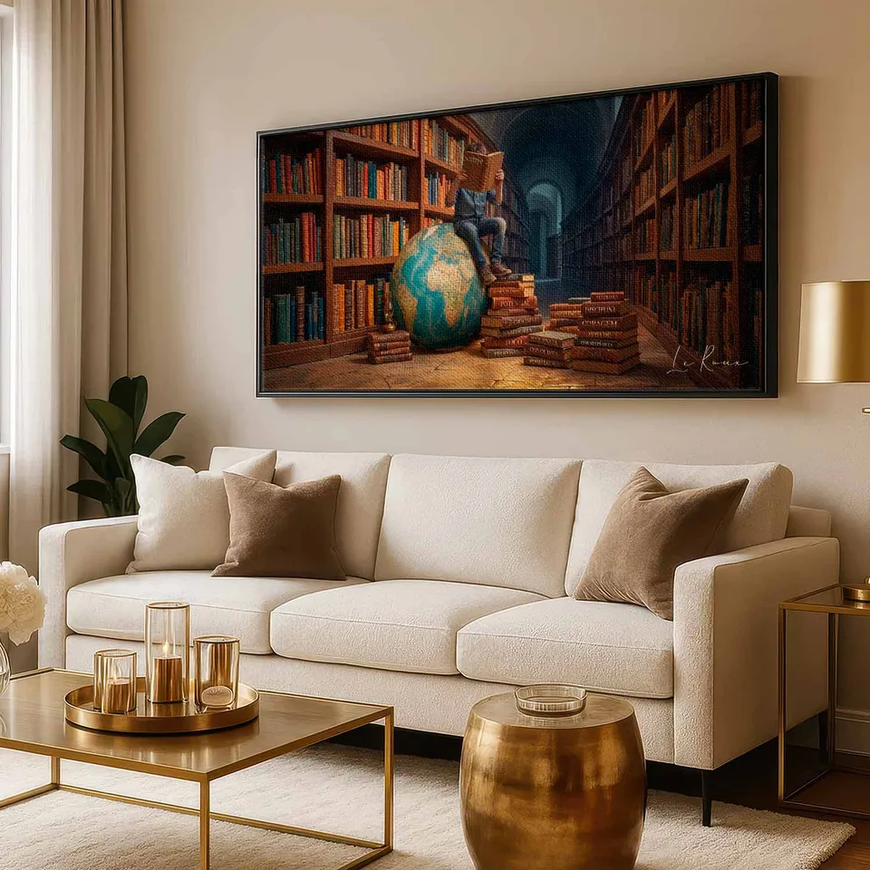 Quadro O Universo de Conhecimento, de Le Roux — foto 4