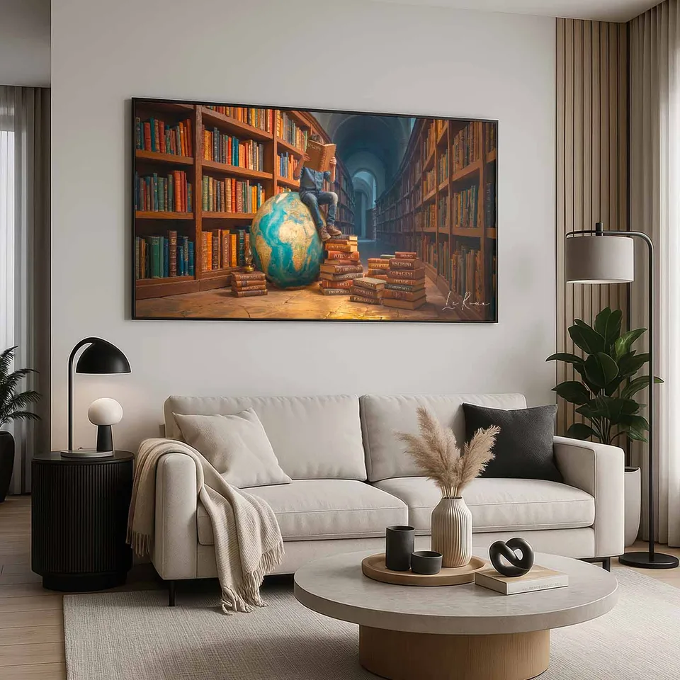 Quadro O Universo de Conhecimento, de Le Roux — foto 5