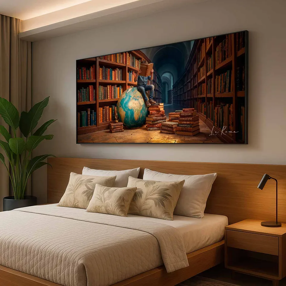 Quadro O Universo de Conhecimento, de Le Roux — foto 6
