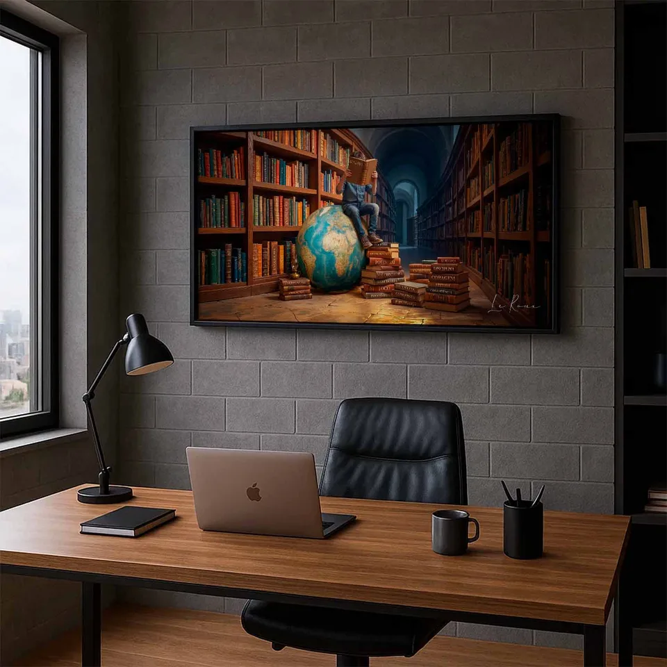 Quadro O Universo de Conhecimento, de Le Roux — foto 7