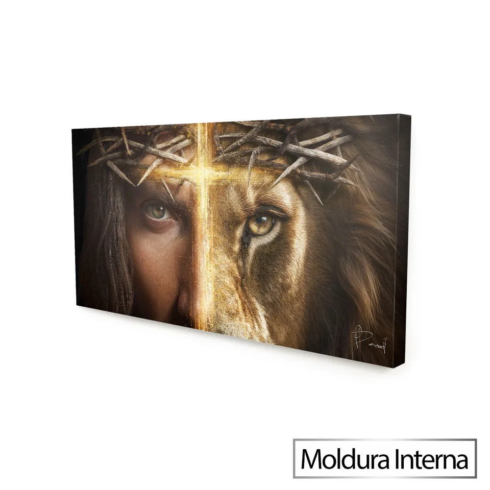 Quadro Olhares Divinos com moldura interna