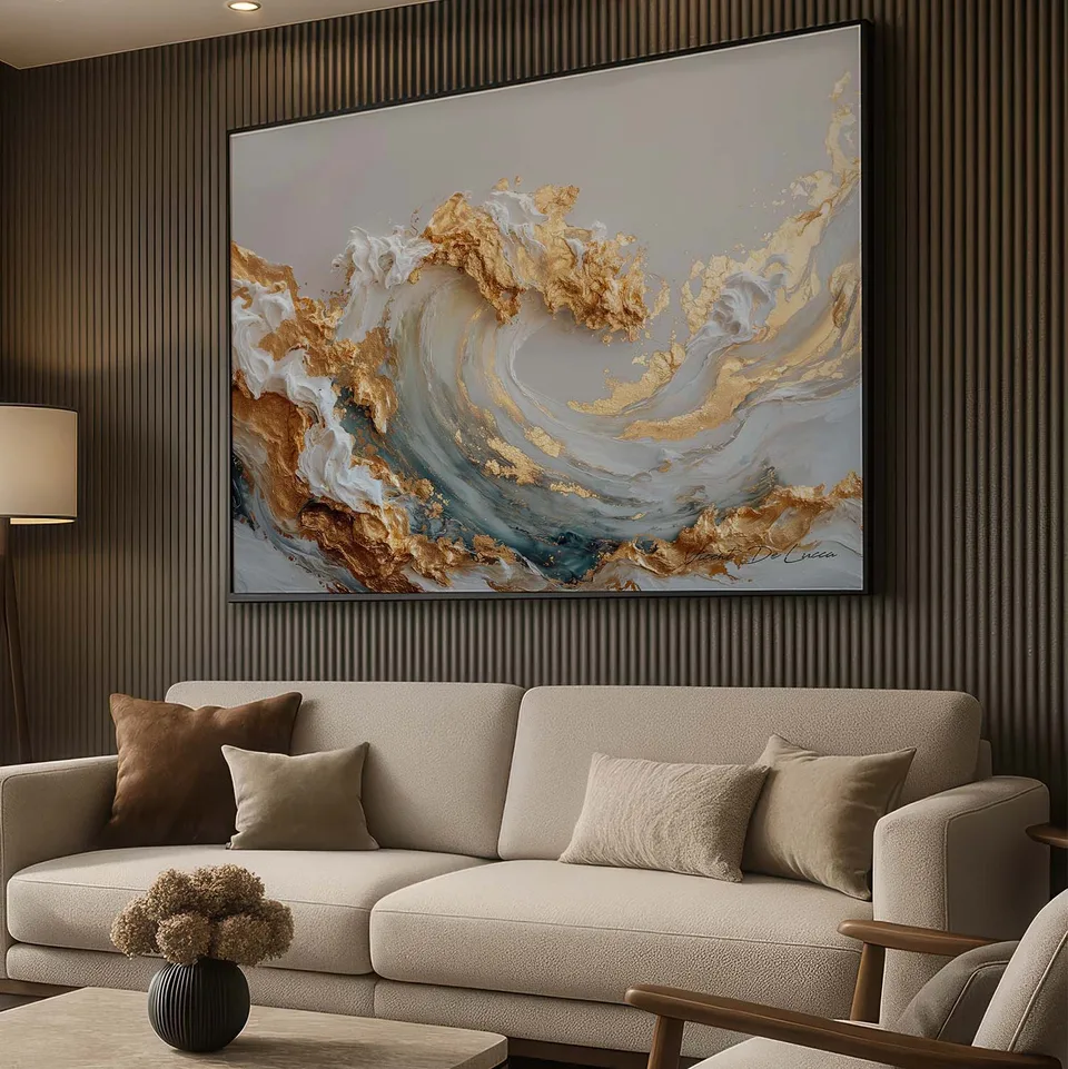 Quadro Onda Celestial para sala, de Vicent de Lucca — foto 4