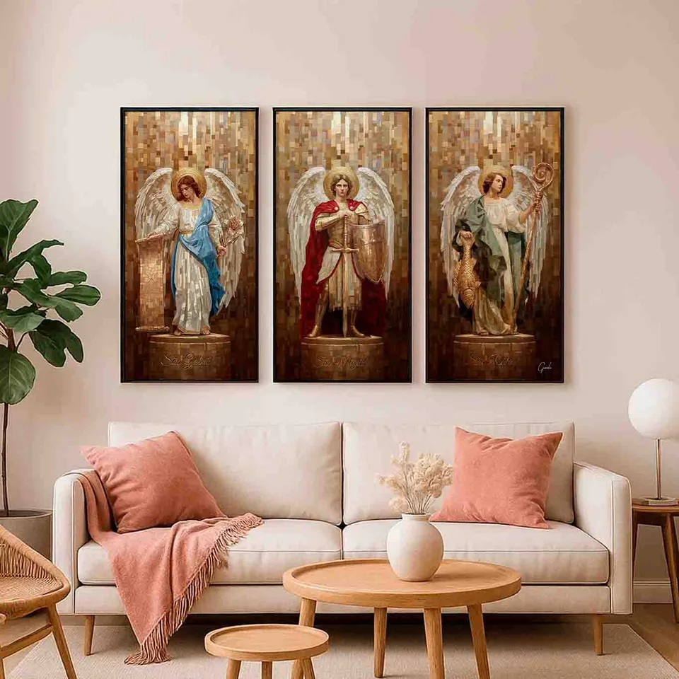 Quadro Os Arcanjos Tesselart - 3 Peças, de Gonzalez — foto 4