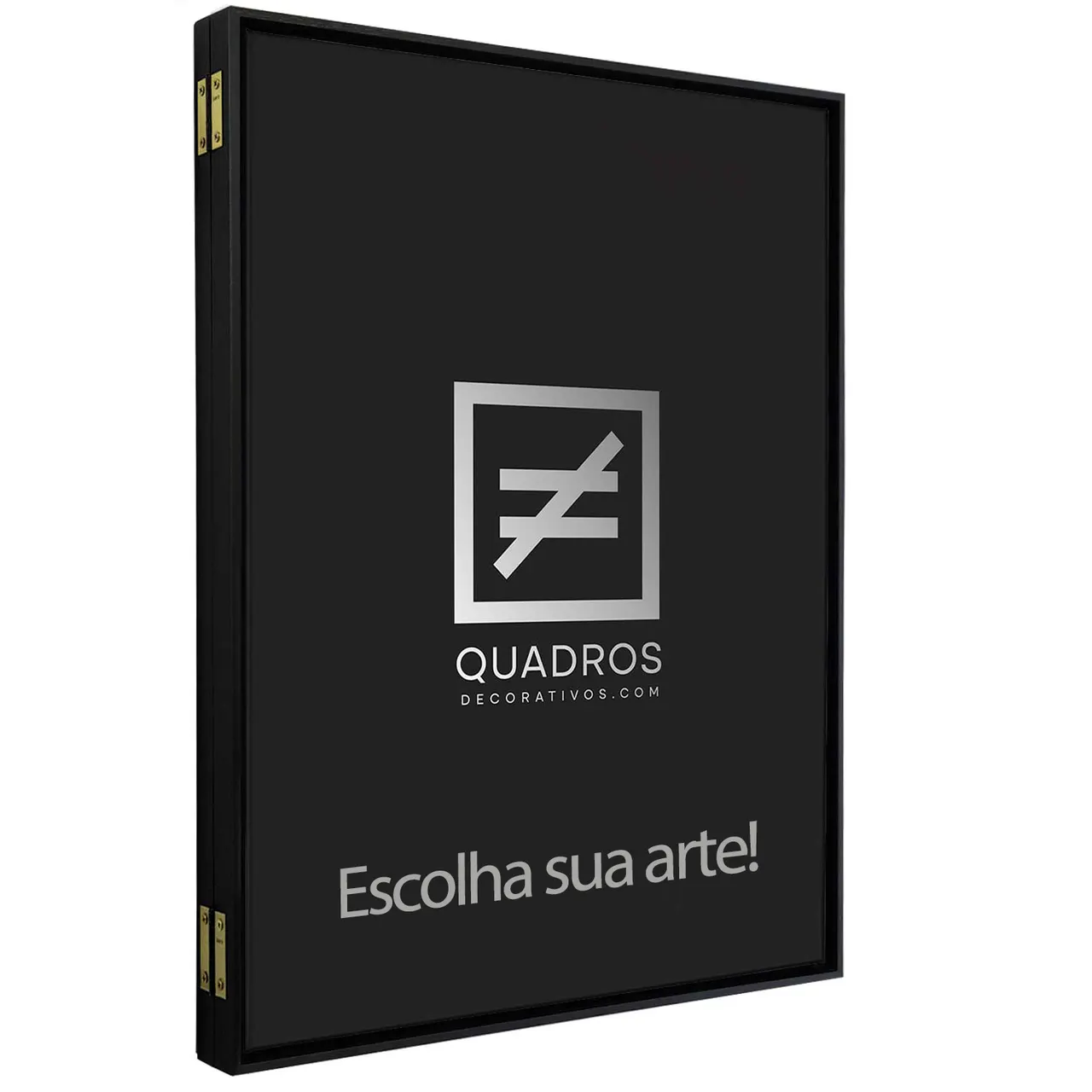 Tem quadro que esconde a caixa de luz? Tem — e a medida certa é a caixa mais 8 cm de cada lado