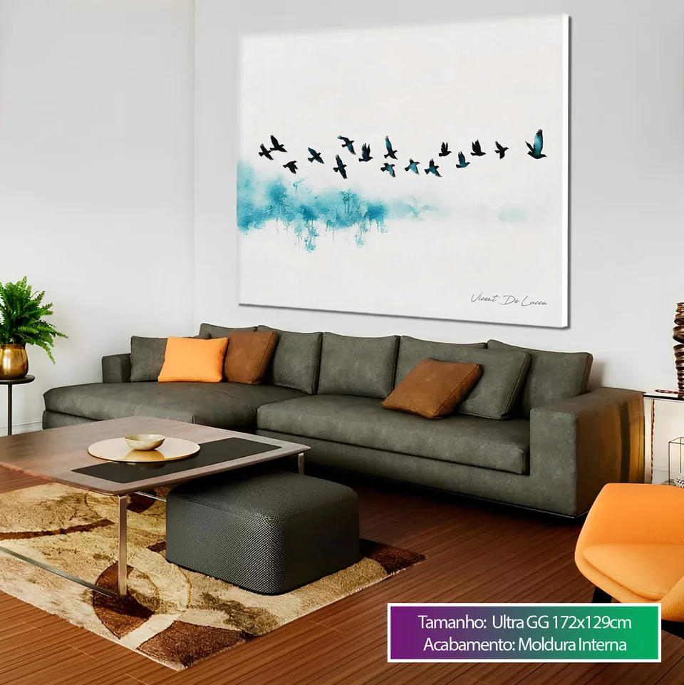 Quadro Pássaros Viajantes, de Vicent de Lucca — foto 7