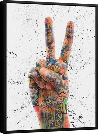 Quadro decorativo Paz e Amor