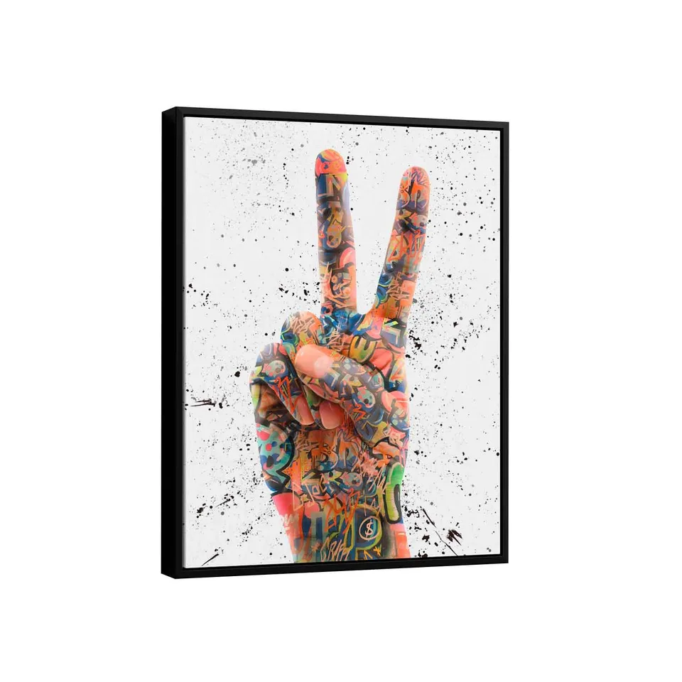 Quadro Decorativo para sala Grafitti Paz e Amor
