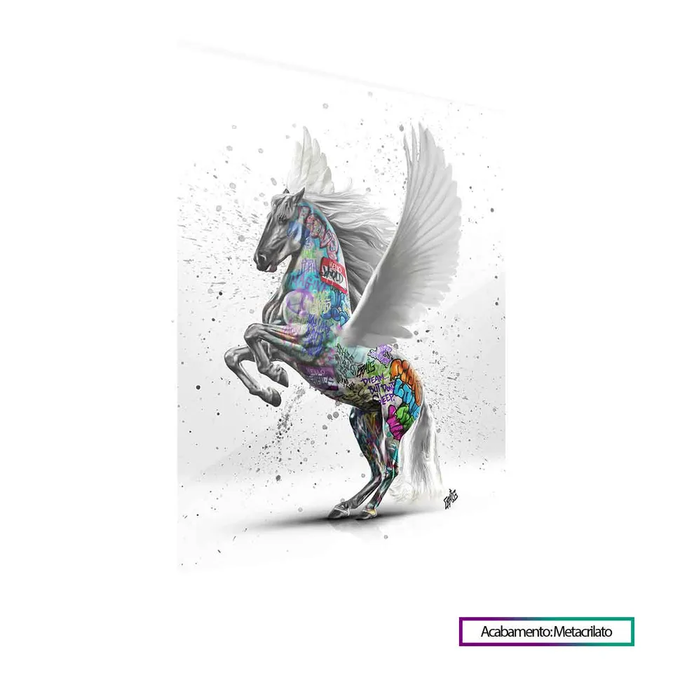 Quadro Pegasus Grafite CRAIG com acabamento em metacrilato (foto 3)