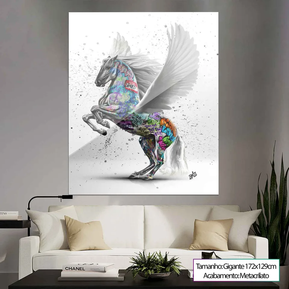 Quadro Pegasus Grafite CRAIG com acabamento em metacrilato (foto 4)