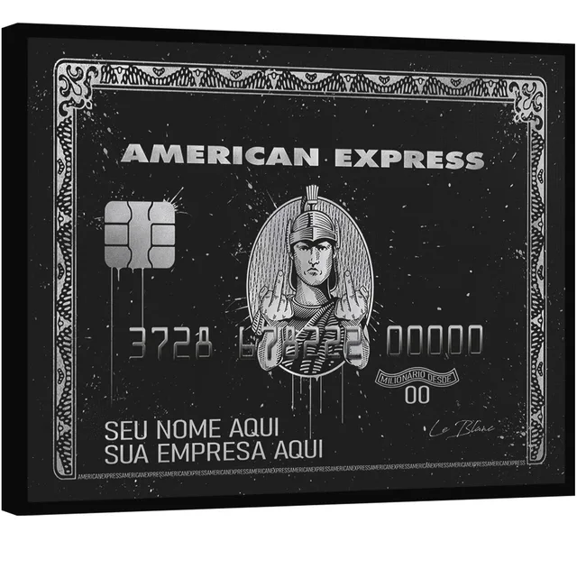Quadro Personalizado AMEX Black