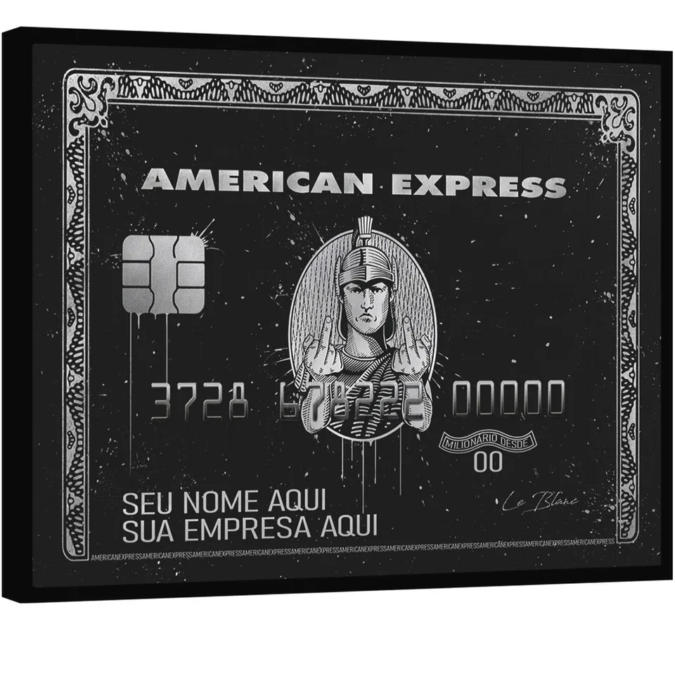 Quadro Personalizado AMEX Black