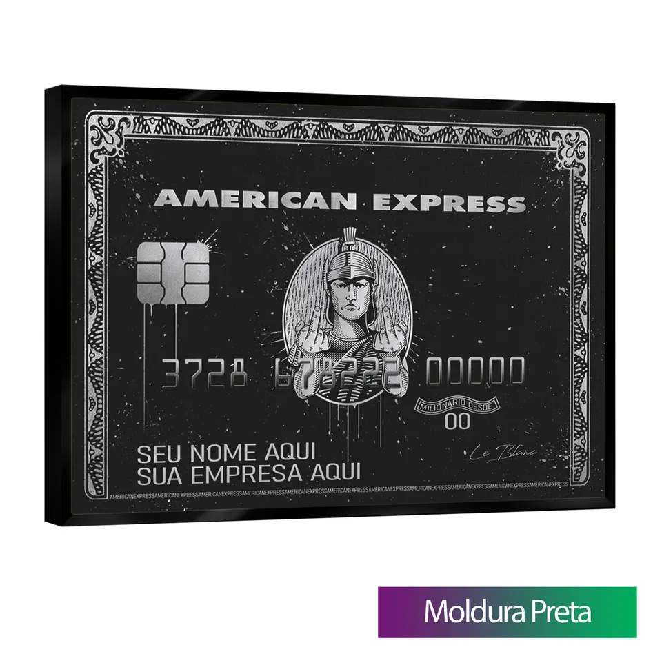 Quadro Personalizado AMEX Black, de Vicent de Lucca — foto 5