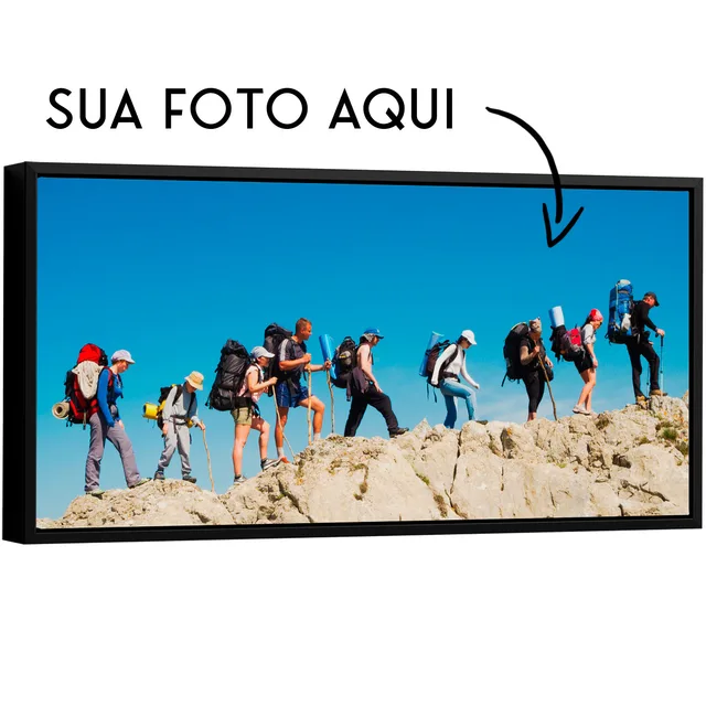 Quadro Personalizado - Proporção de nota - Ultra Wide com moldura interna