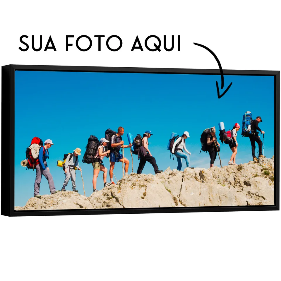 Quadro Personalizado - Proporção de nota - Ultra Wide com moldura interna