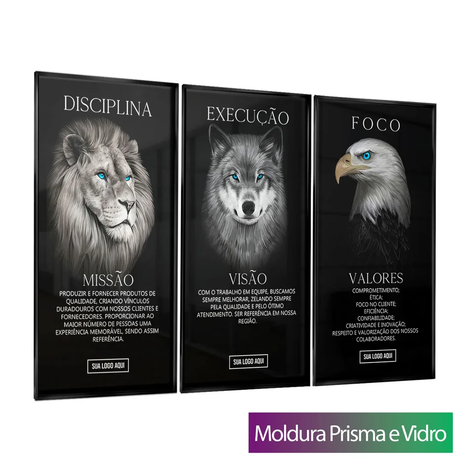 Quadro Personalize com Missão Visão e Valores da sua Empresa — foto 2