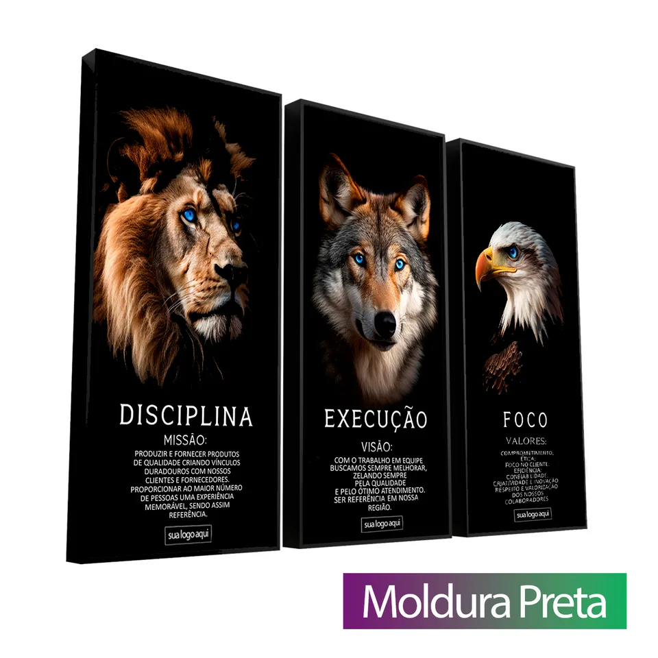 Quadro Personalize com Missão Visão e Valores da sua Empresa — foto 3