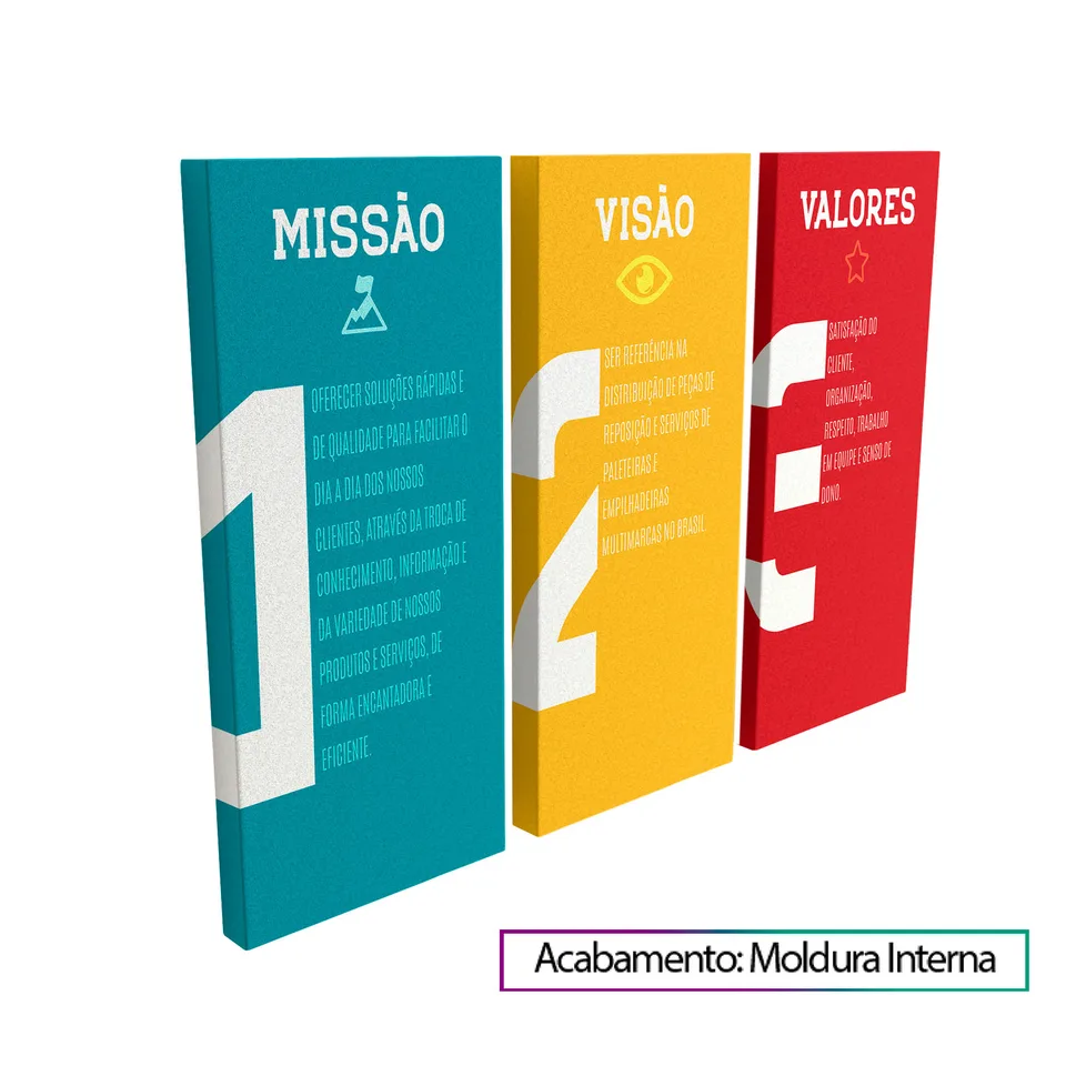 Quadro Personalize com Missão Visão e Valores da sua Empresa — foto 5